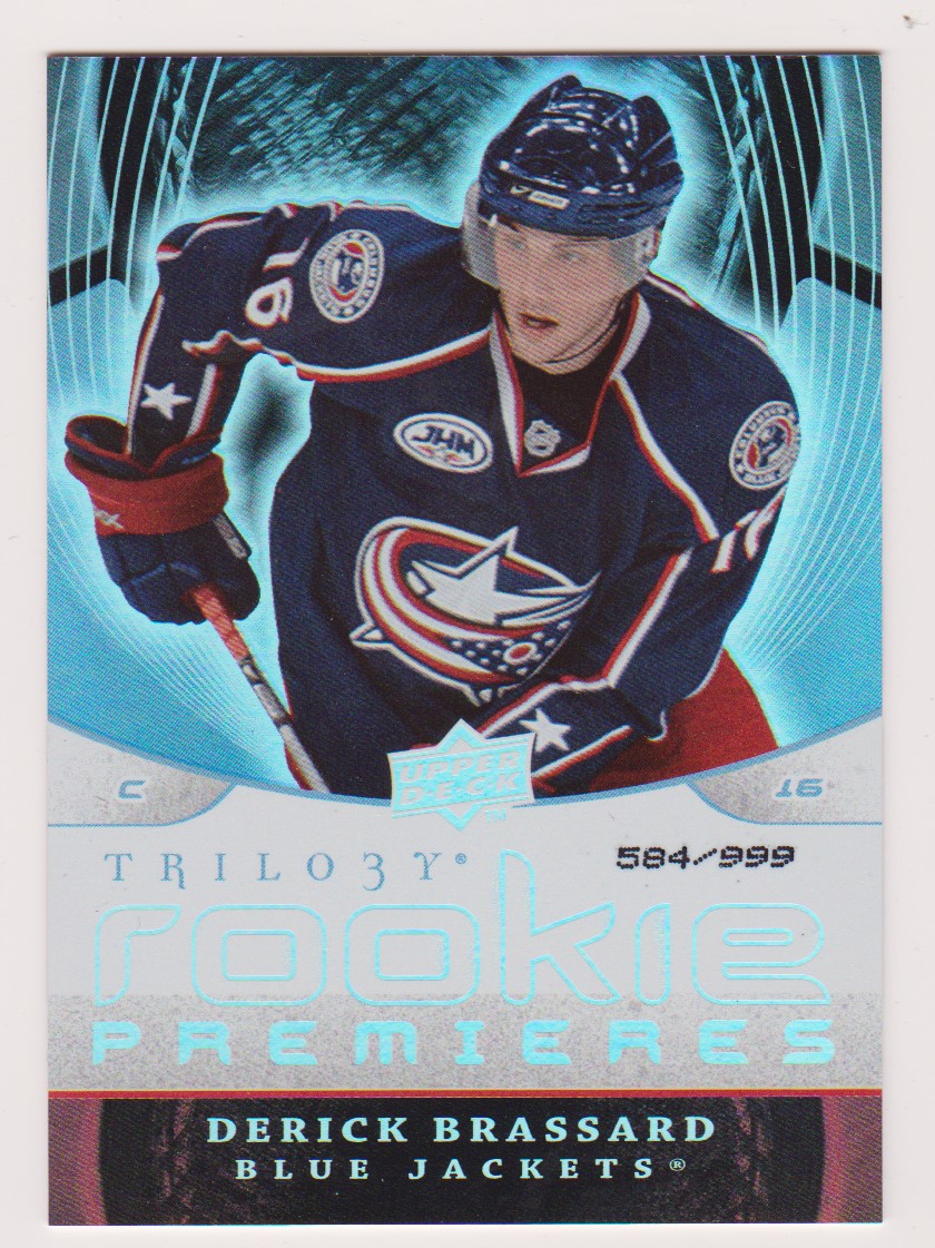 (image for) 2008-09 Upper Deck Trilogy #147 Derick Brassard RC 584/999